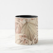 Mug Impression d'art botanique neutre élégant (Centre)