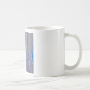 Mug Impression d'art chevron bleu, violet, gris