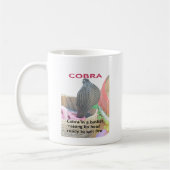 Mug Impression d'art Cobra dans un panier (Gauche)