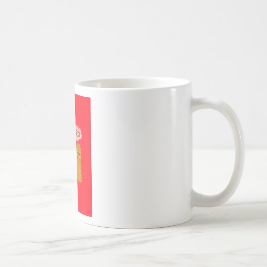 Mug Impression d'art d'abeille fantaisiste (Droite)