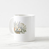 Mug Impression d'art de bouquet de fleurs sauvages vin (Devant gauche)