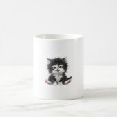 Mug impression d'art de chat amusant _1 (Centre)