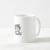Mug impression d'art de chat amusant _1_1 (Devant droit)