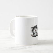 Mug impression d'art de chat amusant _1_1 (Devant gauche)