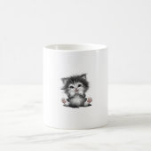 Mug impression d'art de chat amusant _1_1 (Centre)