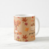Mug Impression d'art de gnome de pumpkin automnal (Devant droit)