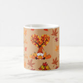 Mug Impression d'art de gnome de pumpkin automnal (Centre)