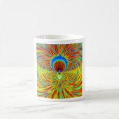 Mug Impression d'art de kaléidoscope coloré (Centre)