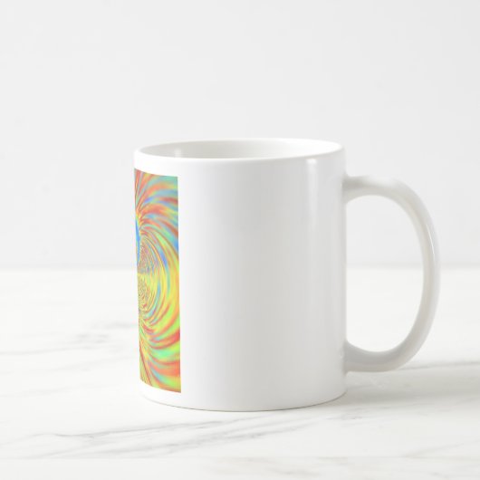 Mug Impression d'art de kaléidoscope coloré (Droite)