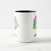 Mug Impression d'art de l'arbre cérébral au pastel abs (Centre)