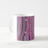 Mug Impression d'art de motif abstrait dense et comple (Devant gauche)