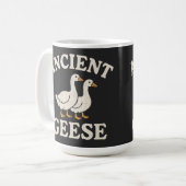 Mug Impression d'art esthétique rétro d'oies anciennes (Devant gauche)