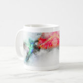 Mug Impression d'art floral à l'aquarelle représentant (Devant gauche)