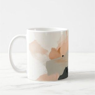 Mug Impression d'art floral abstrait au coquelicot   M
