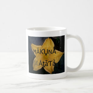 Mug Impression d'art Golden Star Hakuna Matata