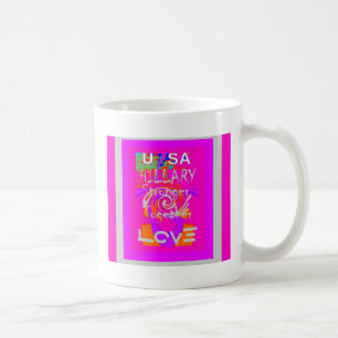 Mug Impression d'art Hillary Inspiration en rose