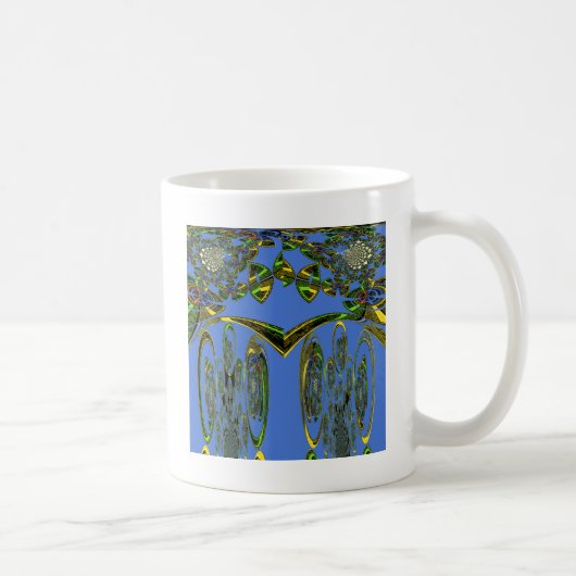 Mug Impression d'art Iridescente avec design abstrait  (Droite)