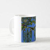 Mug Impression d'art Iridescente avec design abstrait  (Devant gauche)