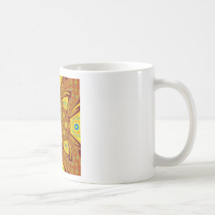 Mug Impression d'art Kaleidoscope d'or