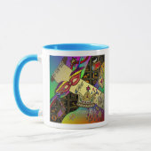 Mug Impression d'art lumineuse de célébration de Pouri (Gauche)