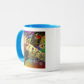 Mug Impression d'art lumineuse de célébration de Pouri (Devant gauche)