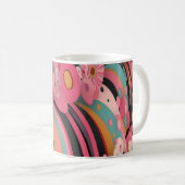 Mug Impression d'art mural de formes géométriques et d (Devant droit)