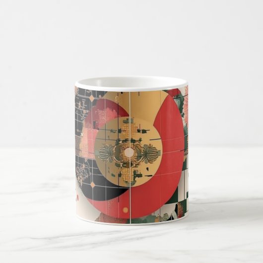 Mug Impression d'art mural de formes géométriques et d (Centre)