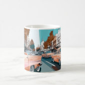 Mug Impression d'art mural de voitures américaines cla (Centre)