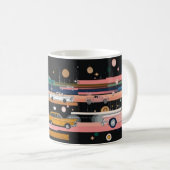 Mug Impression d'art mural de voitures américaines cla (Devant droit)