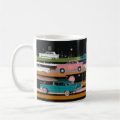 Mug Impression d'art mural de voitures américaines cla (Gauche)