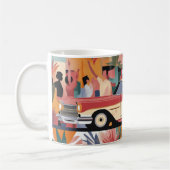 Mug Impression d'art mural de voitures américaines cla (Gauche)