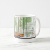 Mug Impression d'art mural de voitures américaines cla (Devant droit)