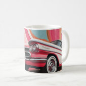 Mug Impression d'art mural de voitures américaines cla (Devant droit)