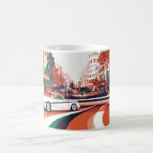 Mug Impression d'art mural de voitures américaines cla (Centre)