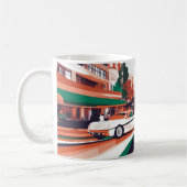 Mug Impression d'art mural de voitures américaines cla (Gauche)