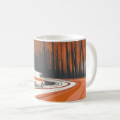 Mug Impression d'art mural de voitures américaines cla (Devant droit)