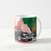 Mug Impression d'art mural de voitures américaines cla (Devant droit)