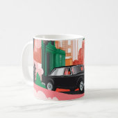 Mug Impression d'art mural de voitures américaines cla (Devant gauche)
