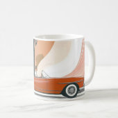 Mug Impression d'art mural de voitures américaines cla (Devant droit)