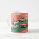 Mug Impression d'art mural de voitures américaines cla (Devant gauche)