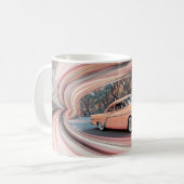 Mug Impression d'art mural de voitures américaines cla (Devant gauche)