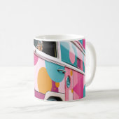 Mug Impression d'art mural de voitures américaines cla (Devant droit)