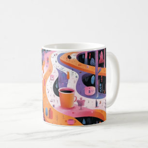 Mug Impression d'art mural Formes géométriques et coul