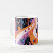 Mug Impression d'art mural Formes géométriques et coul (Devant gauche)