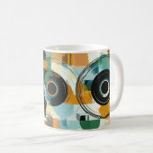 Mug Impression d'art mural Formes géométriques et coul (Devant droit)
