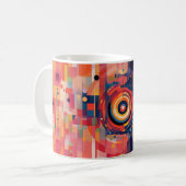 Mug Impression d'art mural Formes géométriques et Coul (Devant gauche)
