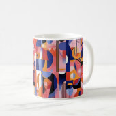 Mug Impression d'art mural Formes géométriques et Coul (Devant droit)