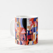 Mug Impression d'art mural Formes géométriques et Coul (Devant gauche)