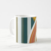 Mug Impression d'art mural Formes géométriques et coul (Devant gauche)