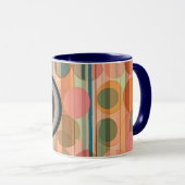 Mug Impression d'art mural Formes géométriques et coul (Devant droit)